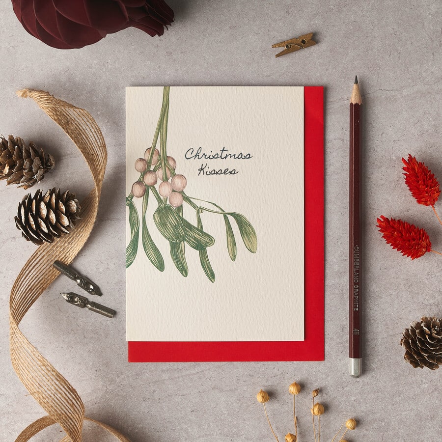 Mistletoe Christmas Card