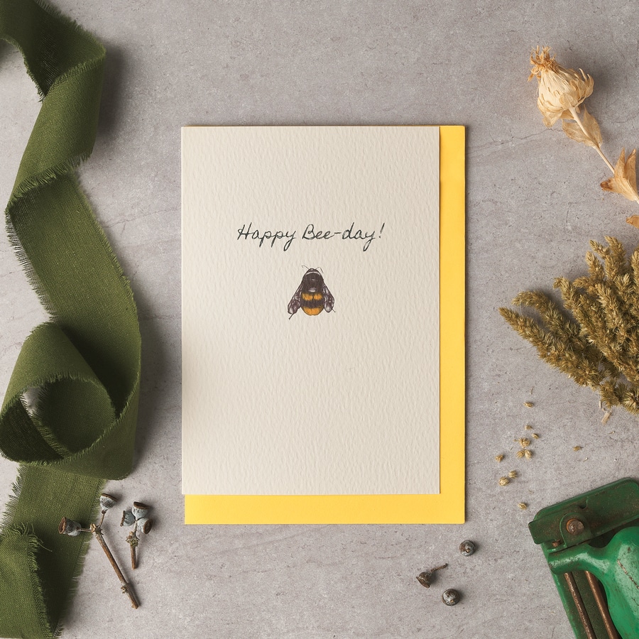 Happy Bee Day Birthday Card