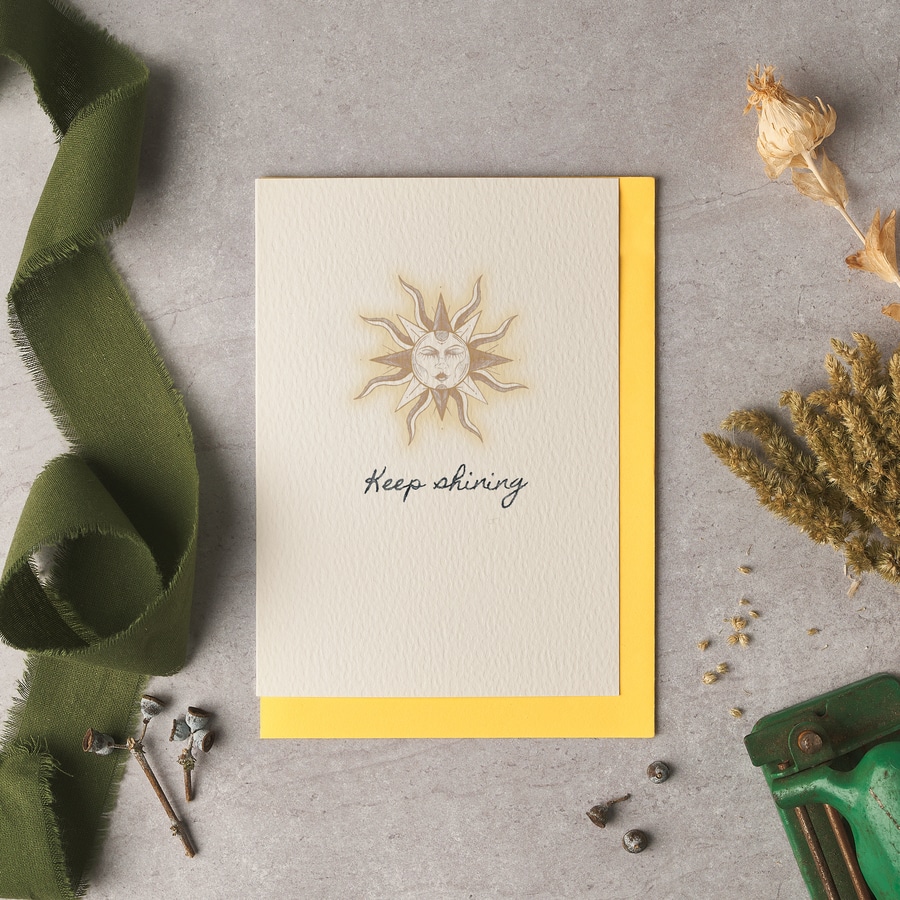 Keep Shining Sun Card