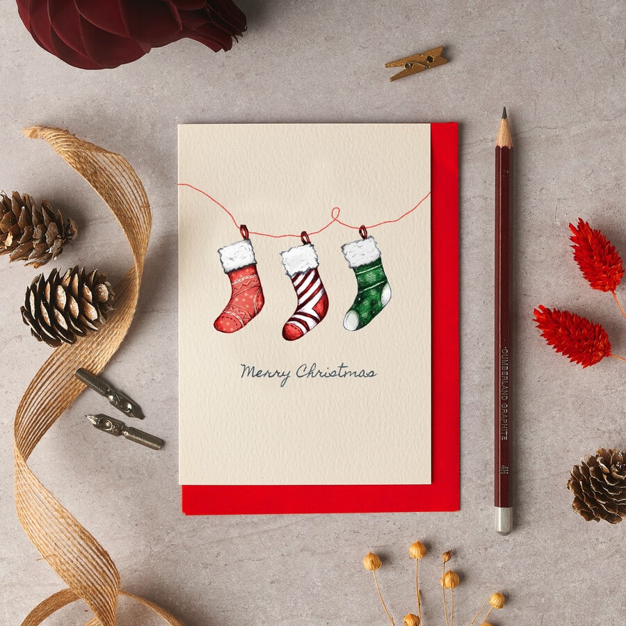 Christmas Stocking Christmas Card
