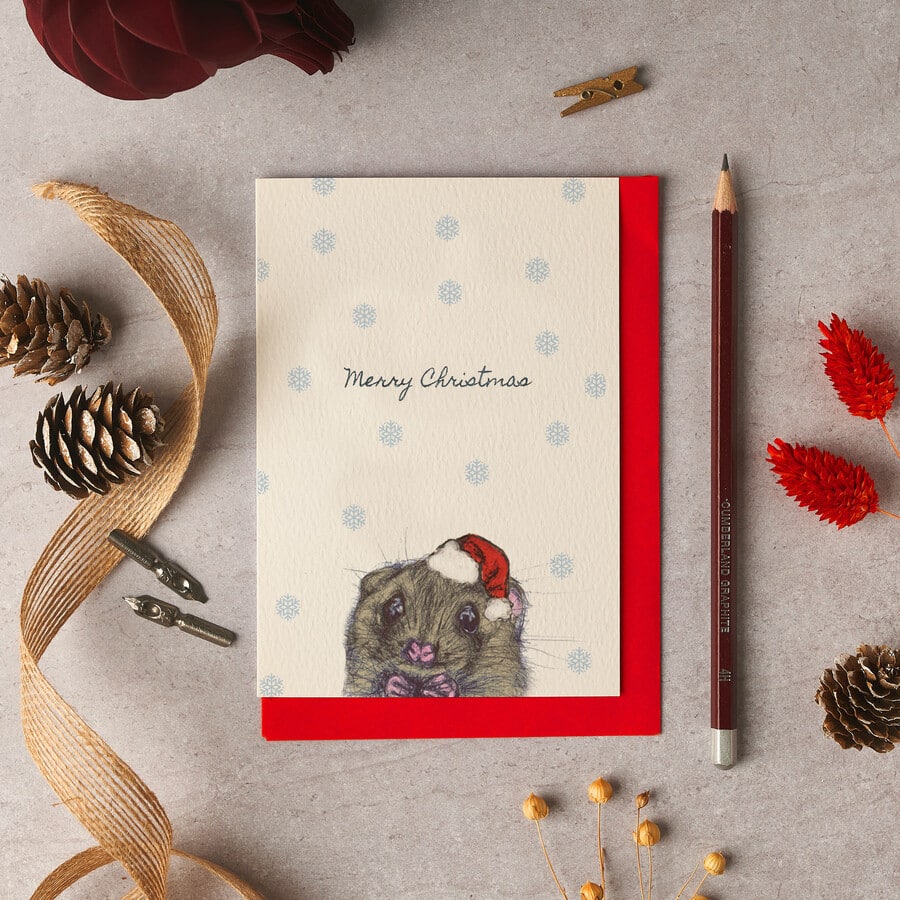 Christmas Mouse Christmas Card