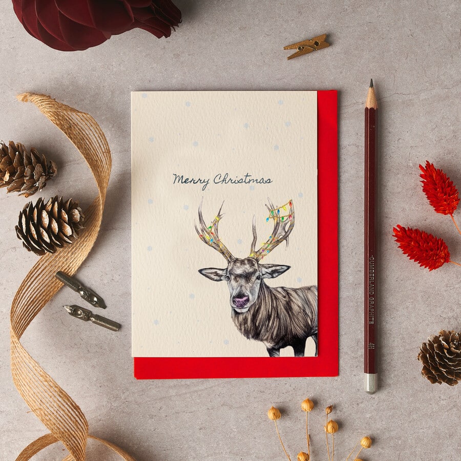 Reindeer Christmas Card