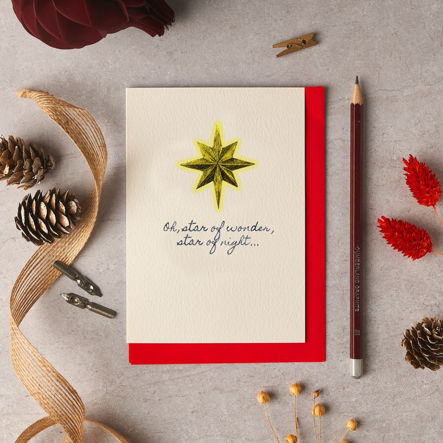 Star Christmas Card