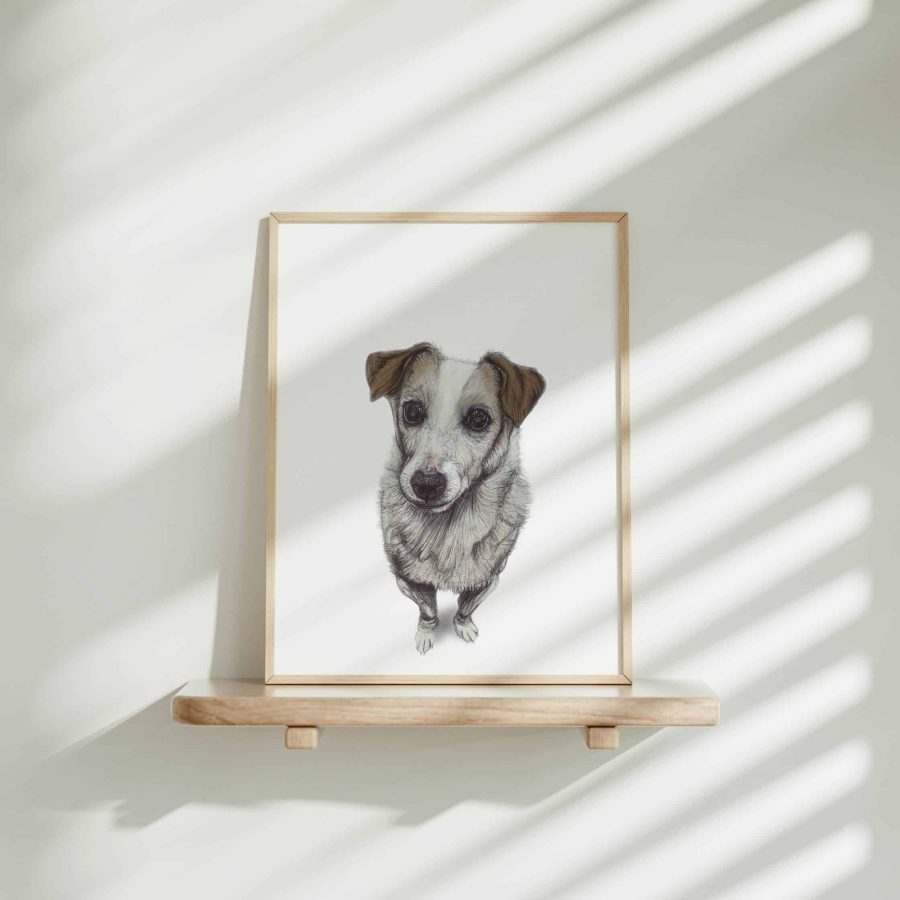 Dog Art Print - Ella the Jack Russell Terrier
