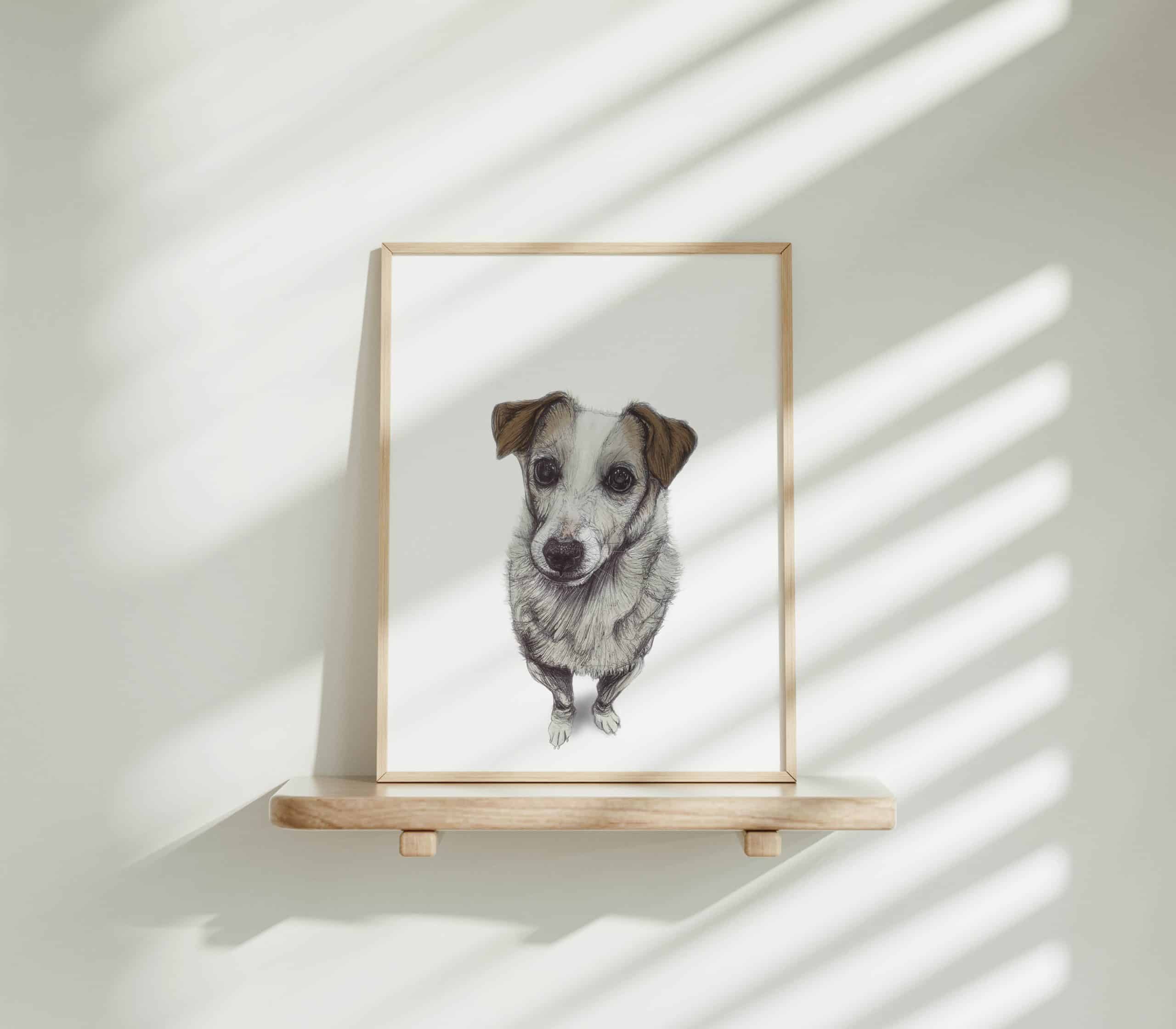 Dog Art Print - Ella the Jack Russell Terrier