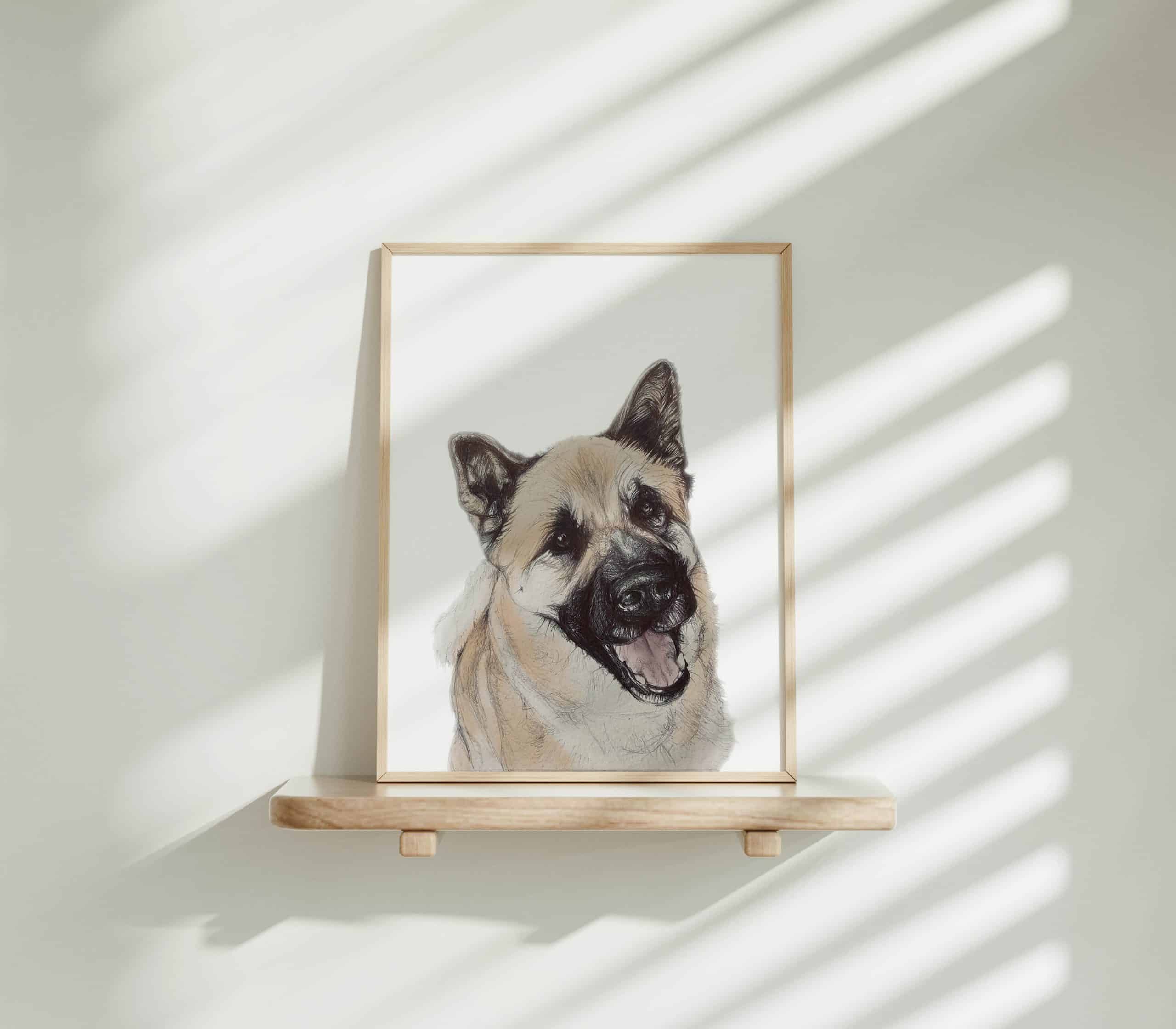 Dog Art Print - Sheru the Akita