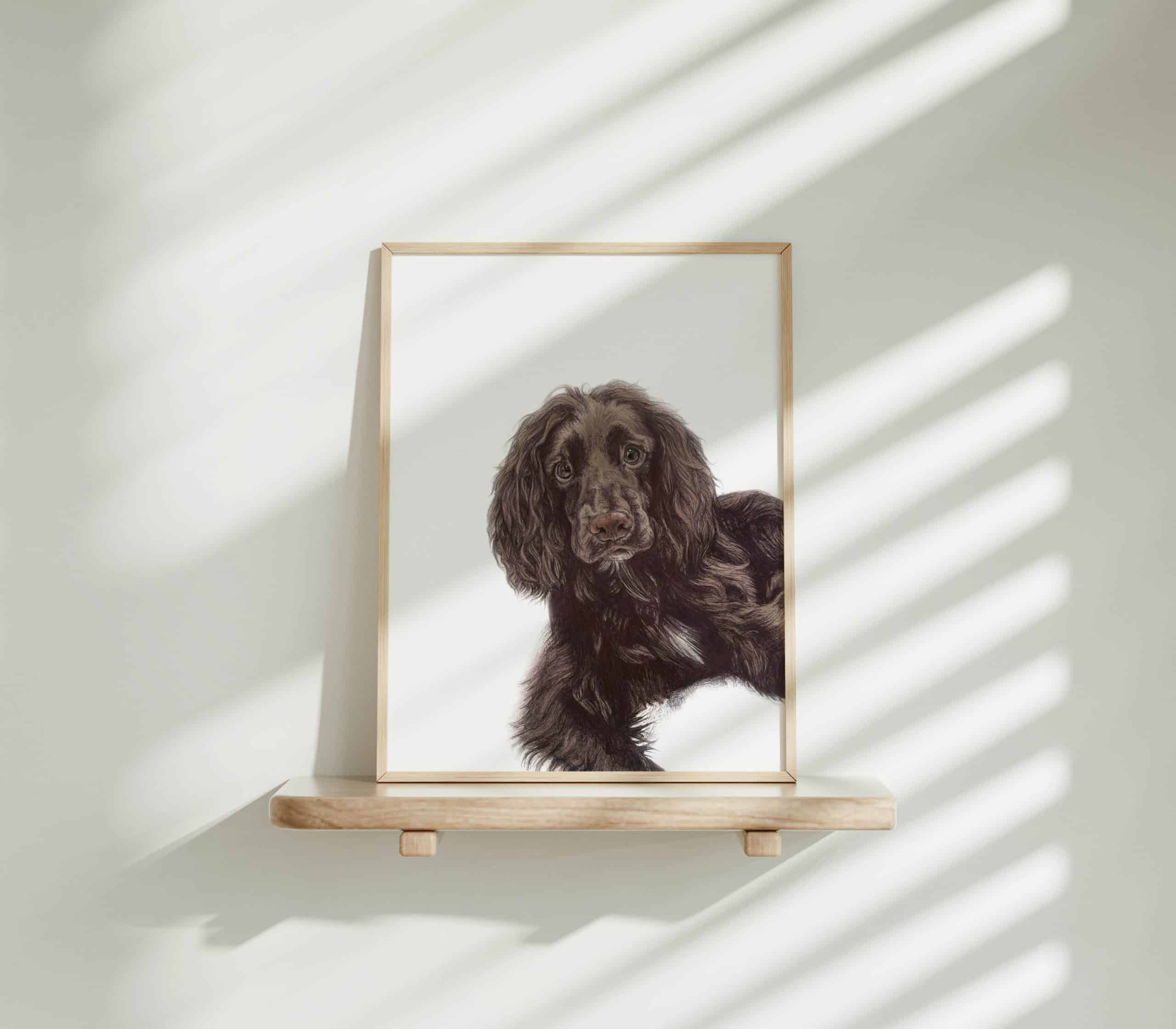 Dog Art Print - Gus the Working Cocker Spaniel