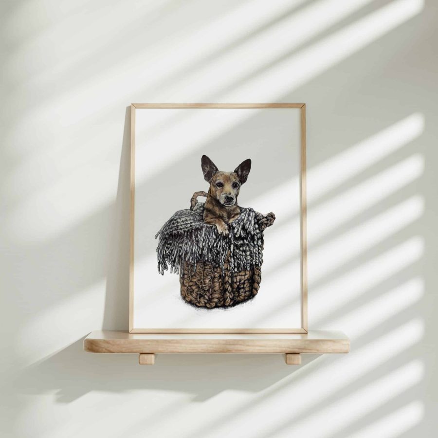 Dog Art Print - Teddy the Terrier