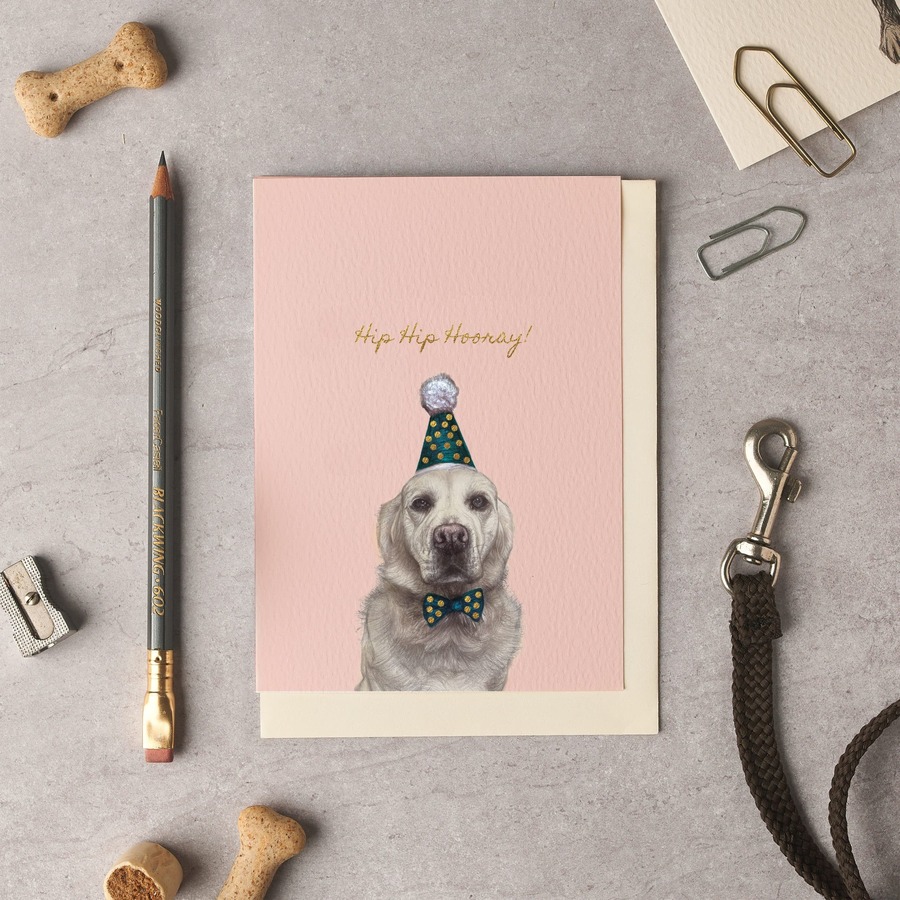 Hip Hip Hooray Retriever Card