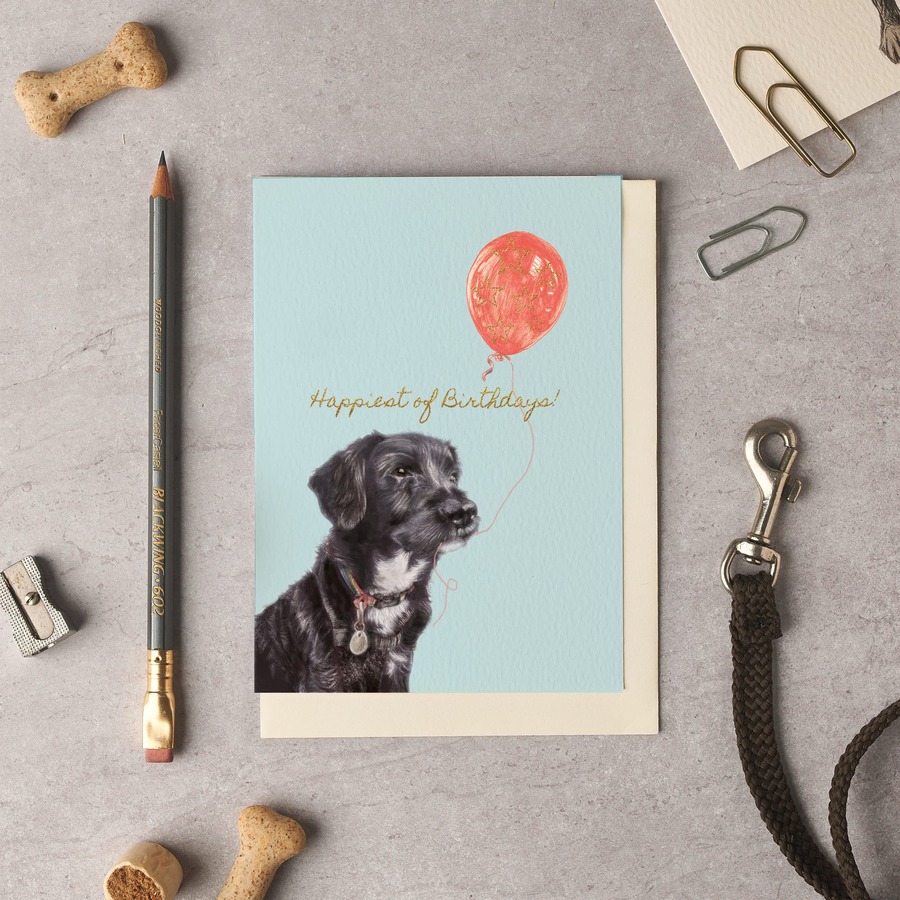 Happiest of Birthdays Terrier Card