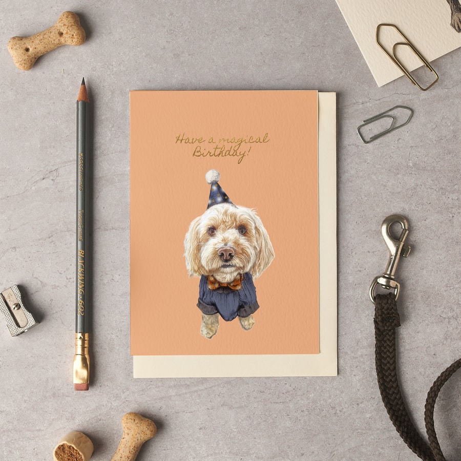 Have a magical Birthday Cockapoo Card