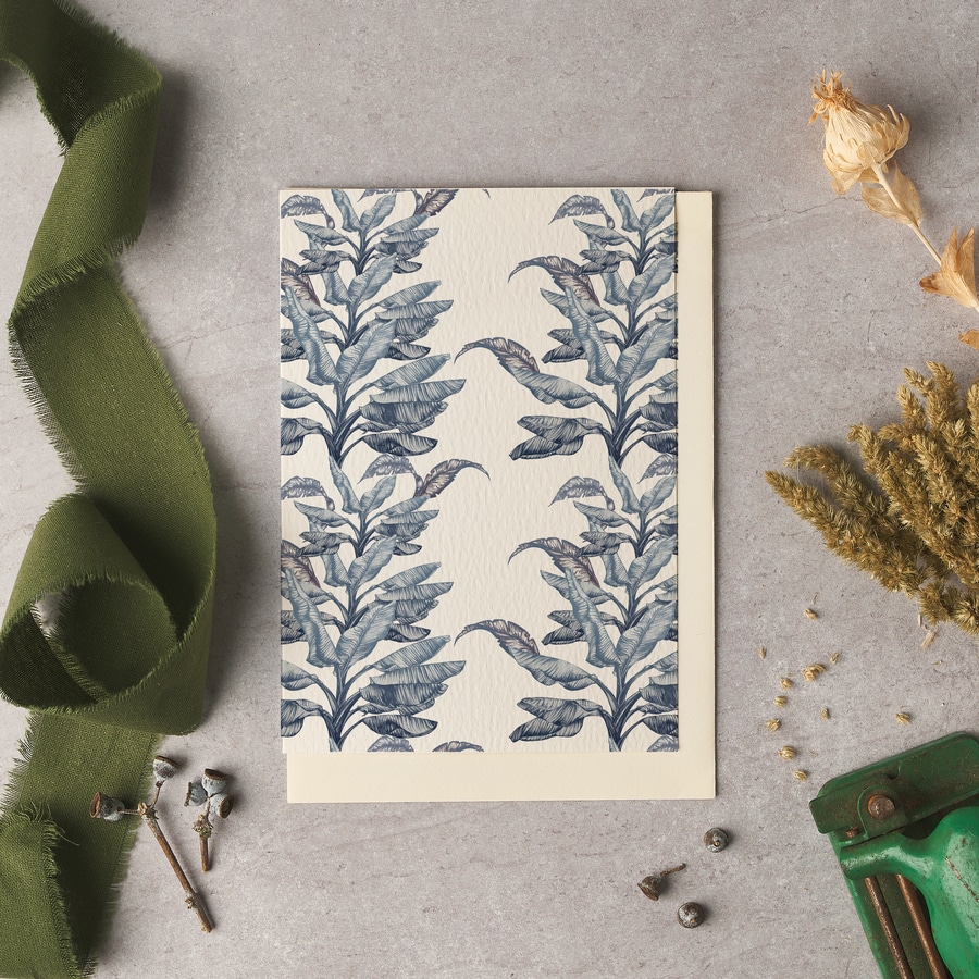 Banana Tree Blank Card