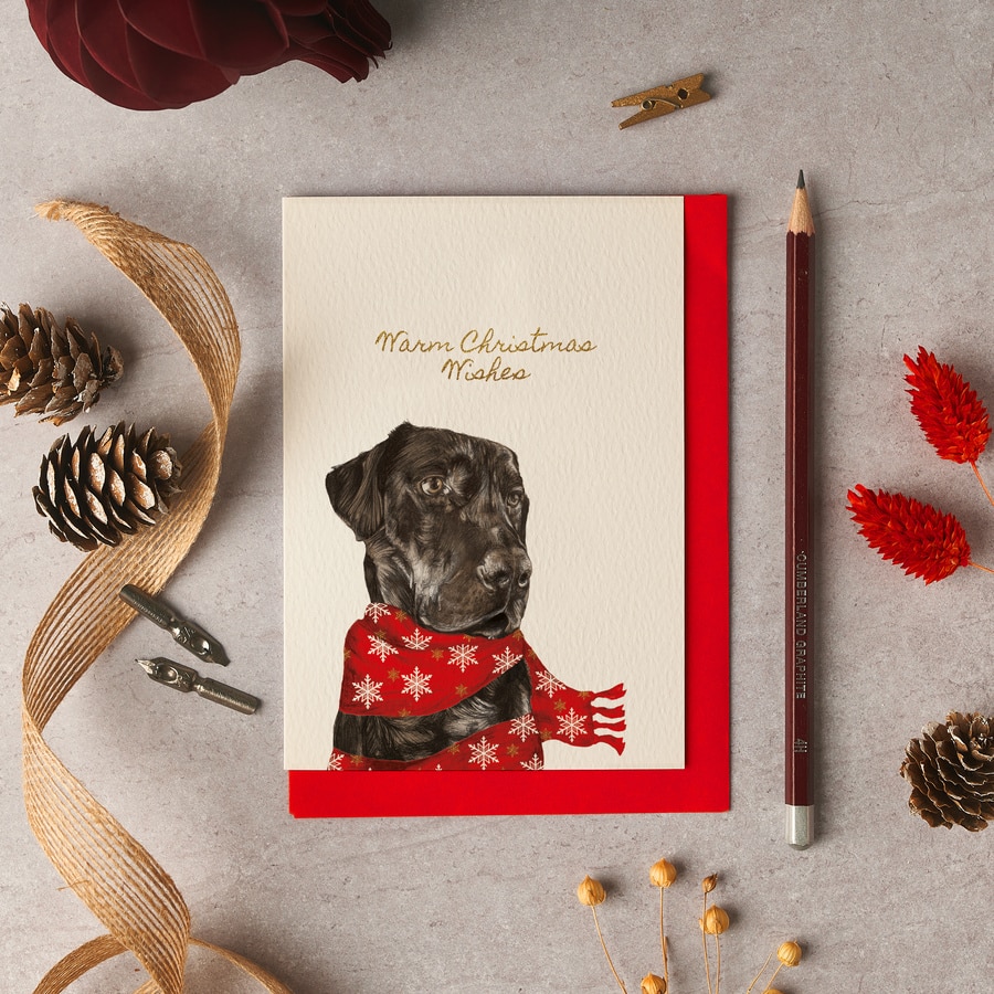 Archie Labrador Christmas Card