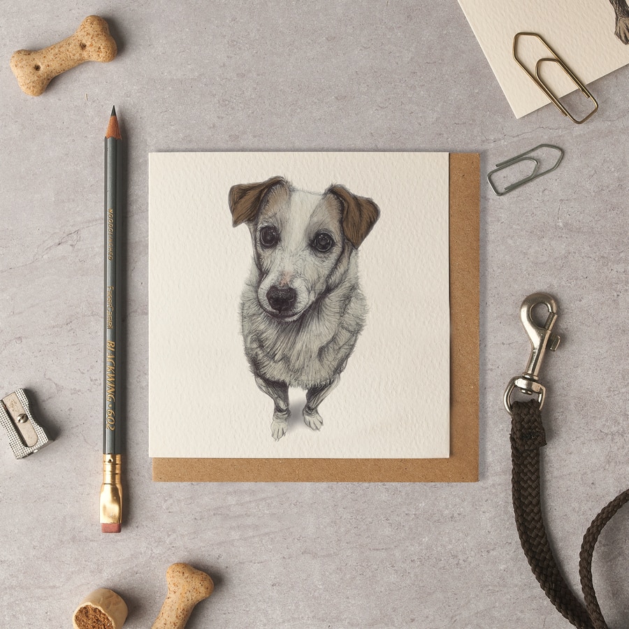 Ella Jack Russell Blank Card