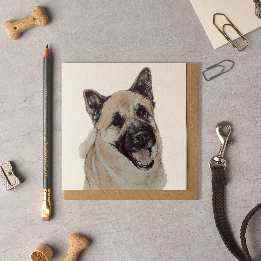 Sheru Akita Blank Card