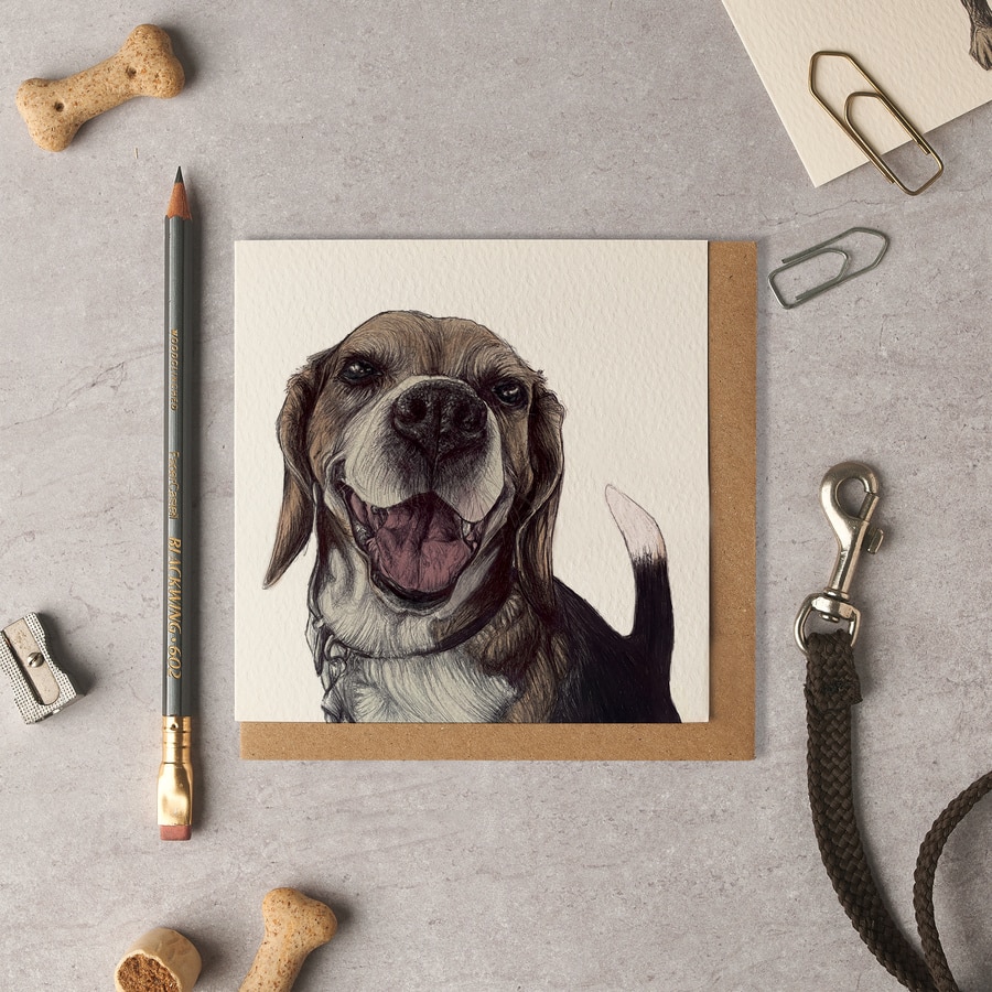 Sancho Beagle Blank Card