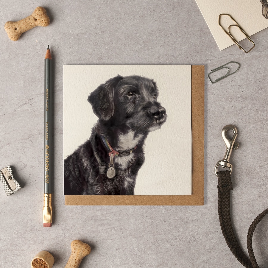 Colin Mixed Breed Blank Card