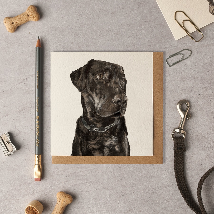 Archie Labrador Blank Card
