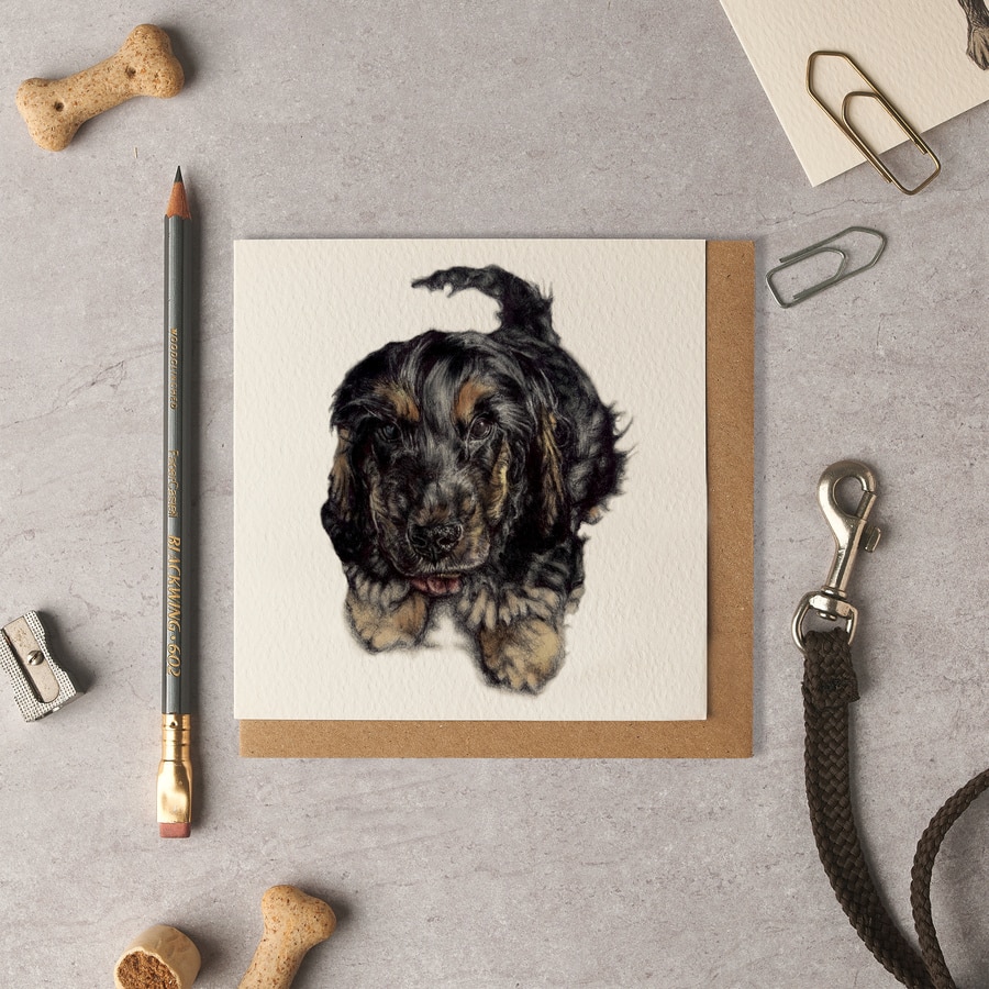 Ziggy Show Cocker Blank Card