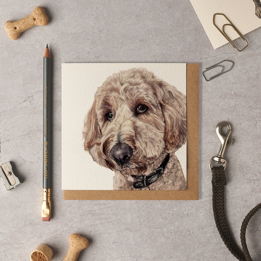 Elsie Goldendoodle Blank Card