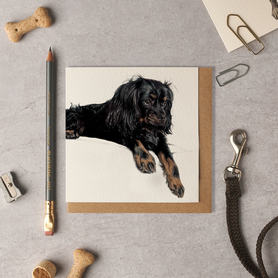 Marshall Cavapoo Blank Card
