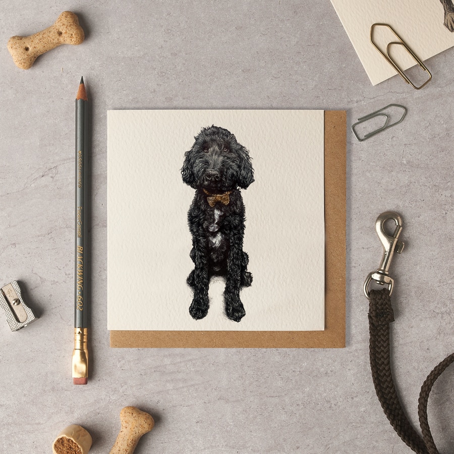 Lenny Poodle Blank Card