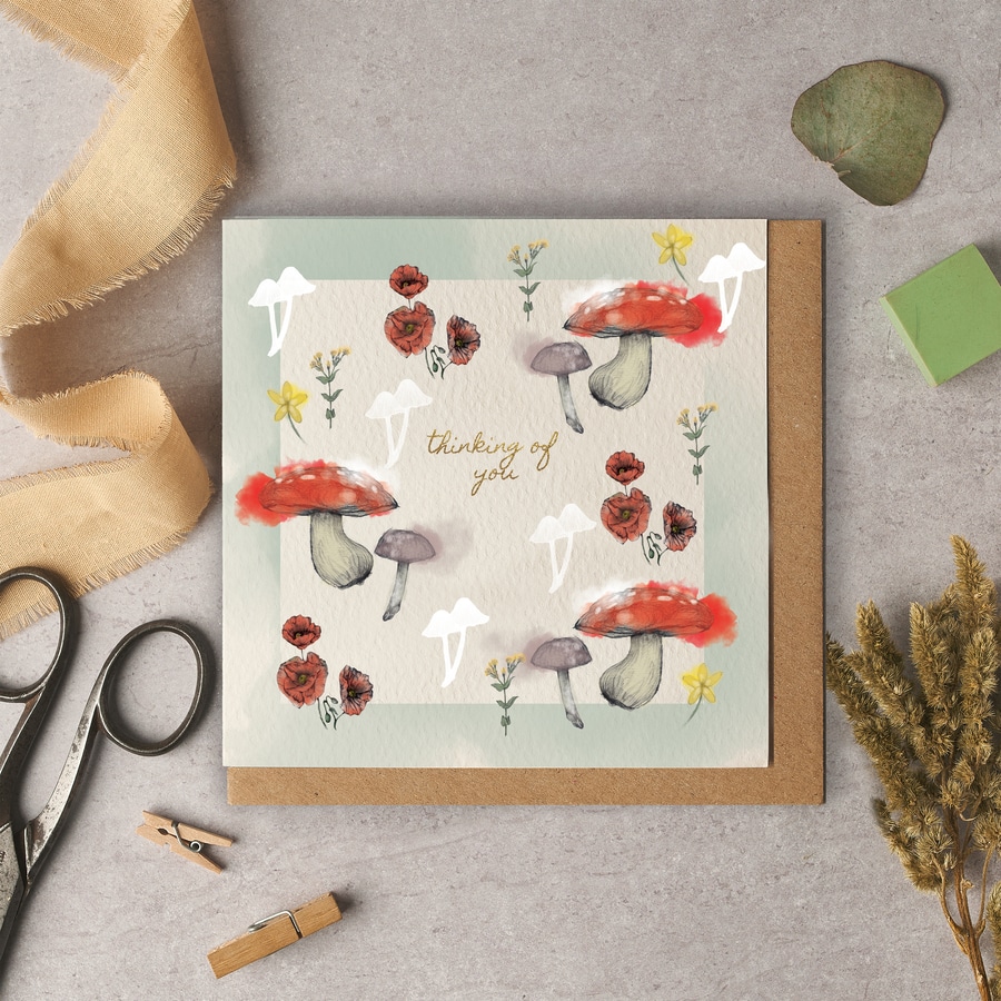 Thinking of You Woodland Card