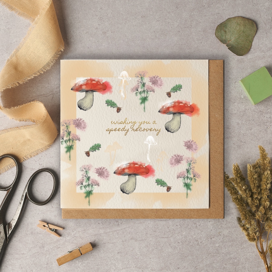 Wishing You a Speedy Recovery Woodland Card