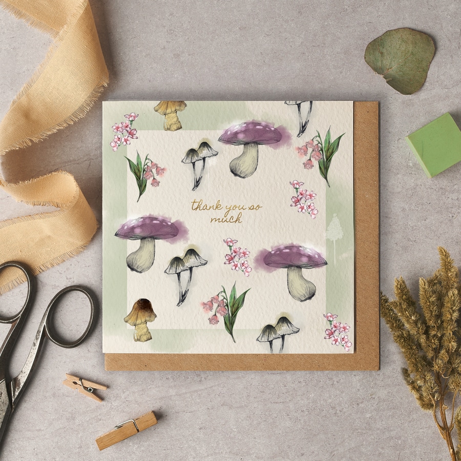 Thank You so Much Woodland Card