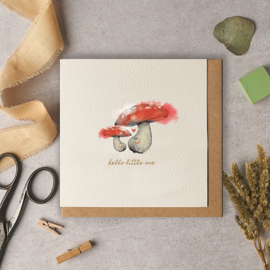 Hello Little One Woodland Card