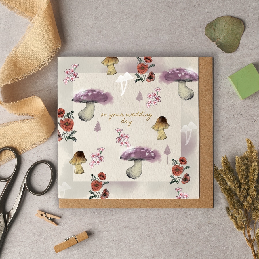 On Your Wedding Day Woodland Card