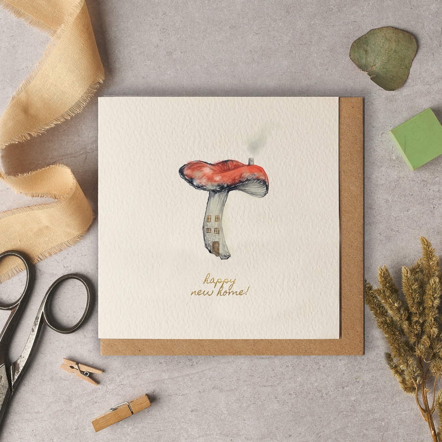 Happy New Home Woodland Card