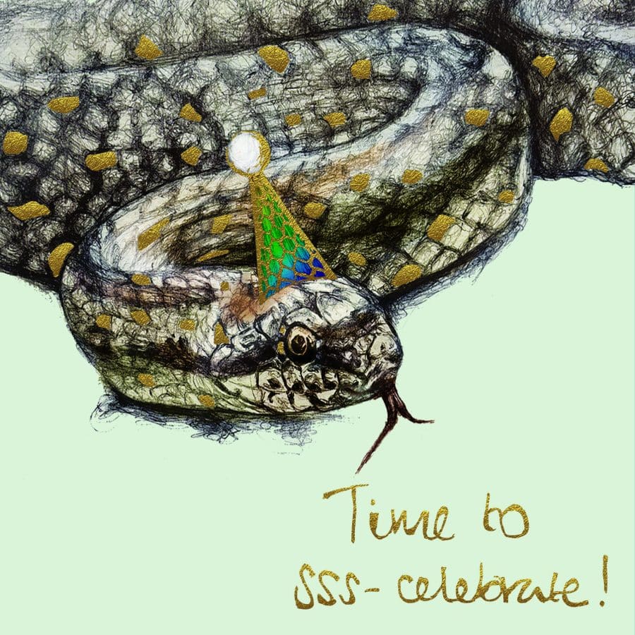 Time to Sss-Celebrate Snake Card