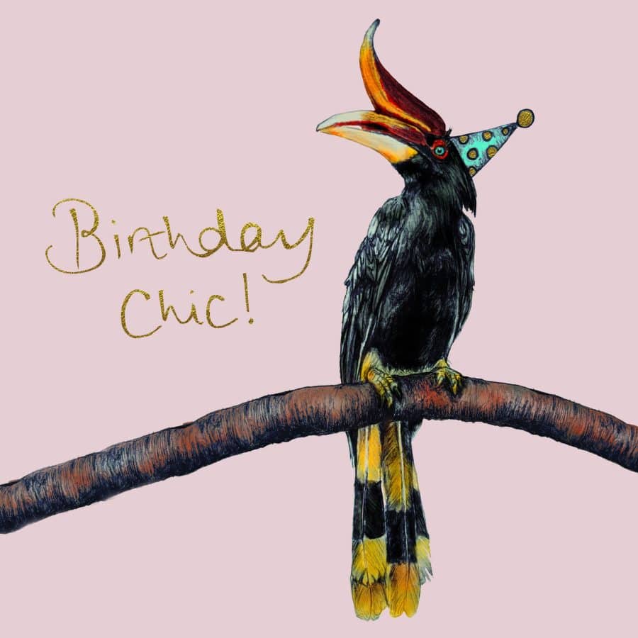 Birthday Chic Hornbill Card